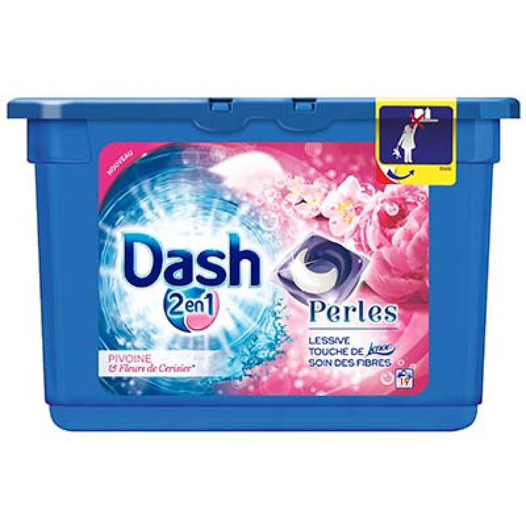 DASH Lessive Perle Pivoine Dash2En1 19 Doses 555 g