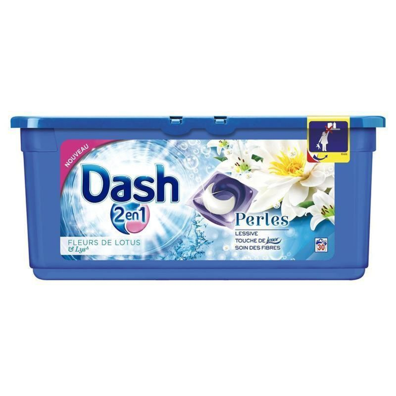DASH Detergente Perlas Fleur Lys 2En1 30 Dosis