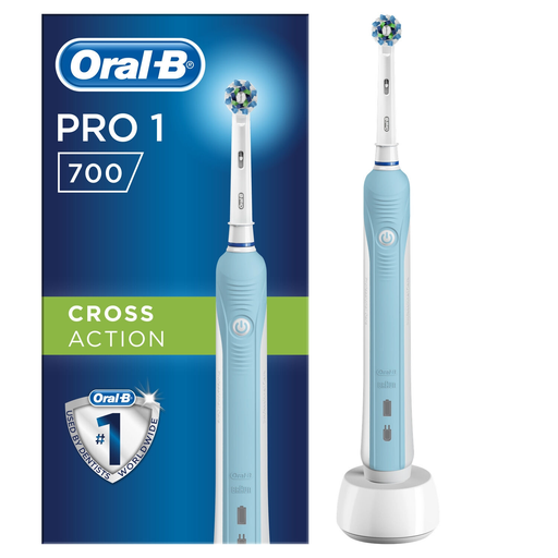 [4210201124092] ORAL-B Escova de dentes elétrica Pro 700 Cross Action, 1 escova