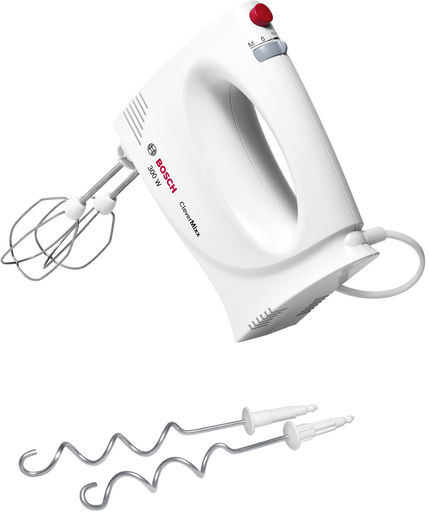 [4242002439808] BOSCH Batidora Eléctrica Clevermixx Mfq3010 300w 2 Velocidades Blanco