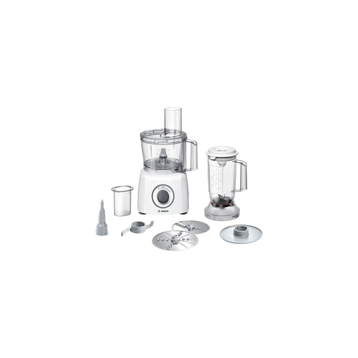 [4242002853338] BOSCH Robot Multi Multitalent3 Blanco 800 W 2 Velocidades Y Pulse Bol Mezclador Vaso Batidor 2 Discos 2,3 L