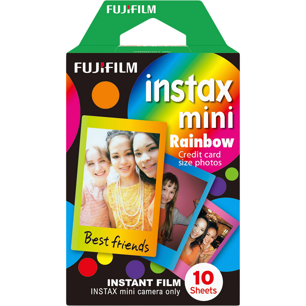 FUJIFILM Película instantânea Instax Mini Rainbow 10 folhas