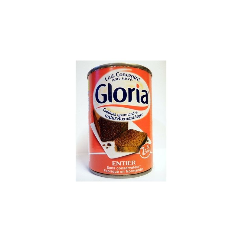 GLORIA Leite concentrado inteiro sem açúcar 410 g