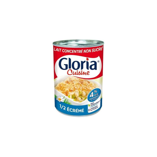 [3010470116122] GLORIA Evaporated Semi-Skimmed Milk 410 g