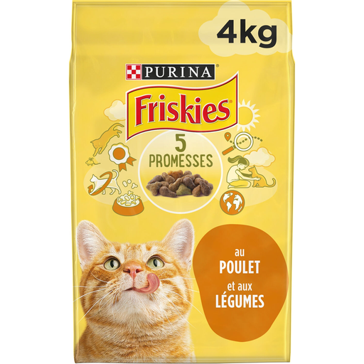 [3010470181403] PURINA Cat Food Chicken/Vegetables FRISKIES 4 kg