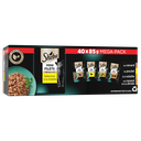SHEBA Adult Cat Wet Food Mini Fillets in Gravy Poultry, Duck, Chicken, Turkey Selection 40x85g