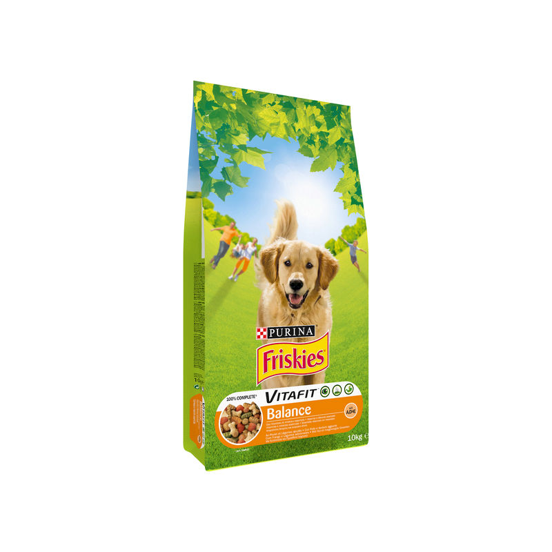 Friskies Croquettes Pour Chien Adulte Poulet Légumes : Le Sac De 10 Kg
