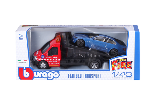 [4893993314003] BBURAGO Camion De Depannage Street Fire Assortis le camion
