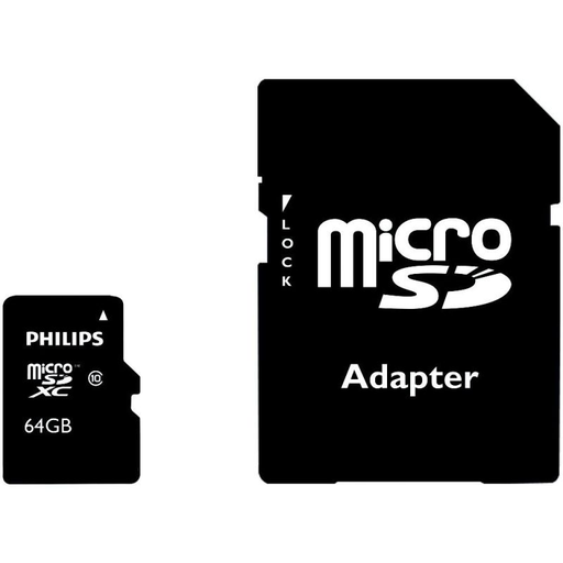 [4895185602646] PHILIPS Cartão de memória MicroSDHC 64 GB UHS-I Classe 10 FM64MP45B/10