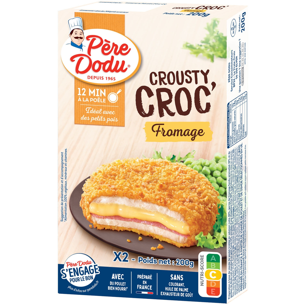 PERE DODU Crousty Croc'fromage, 2 peças 200 g