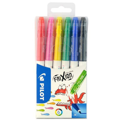 [4902505423871] PILOT FRIXION COLOURS Erasable Fibre Pen, 6