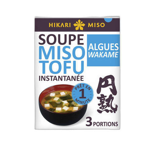 [4902663010197] HIKARI MISO Instant Miso Soup Tofu Wakame Seaweed 3 portions 57.9g
