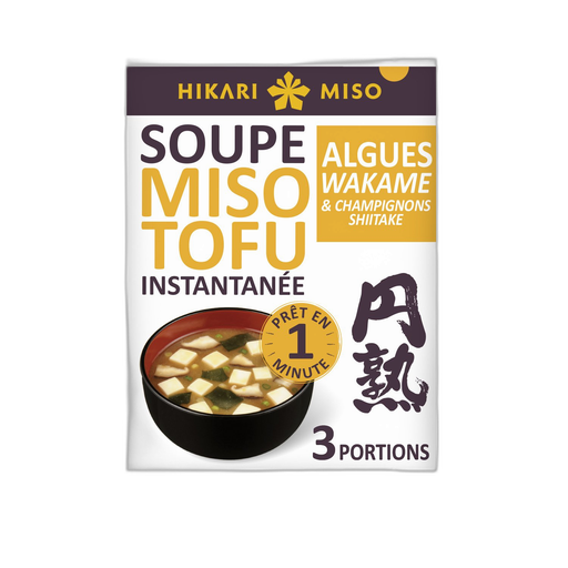 [4902663012467] HIKARI MISO Instant Miso Soup Tofu Wakame Seaweed and Shiitake Mushrooms 59.4 g