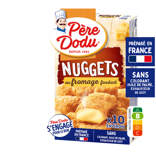 [3011250123026] PERE DODU Nuggets au fromage fondant 180 g