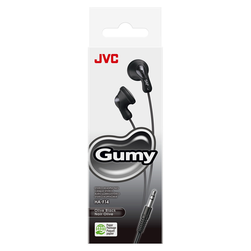 [4975769002069] JVC HA-F14 Auscultadores Música Preto