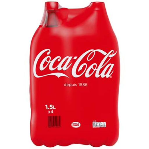 [5000112609660] COCA-COLA Cola Soda 4X1.5L