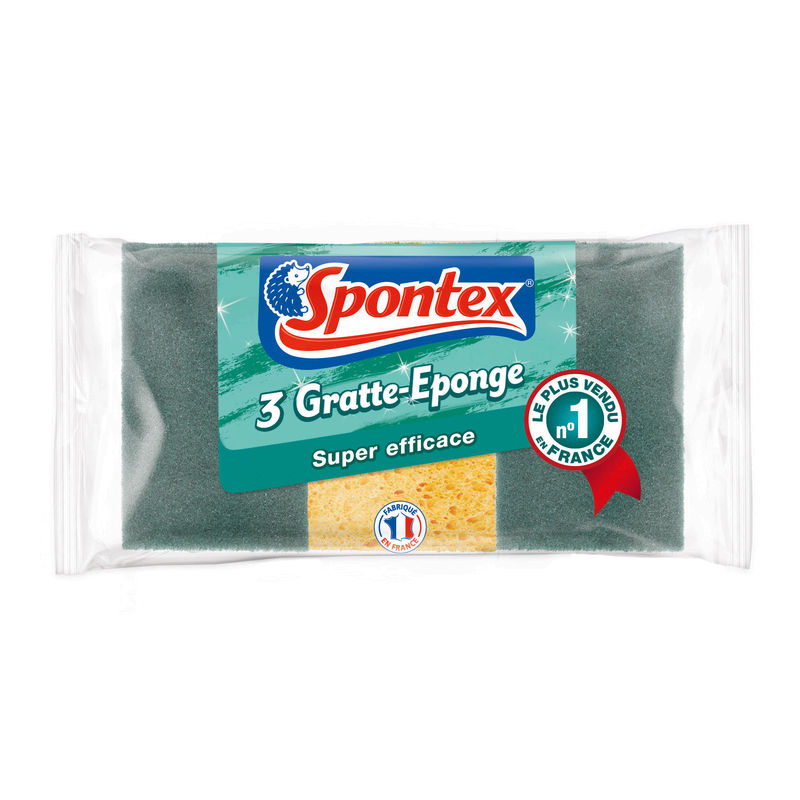 Spontex Eponges Grattantes Super Efficaces : Le Lot De 3