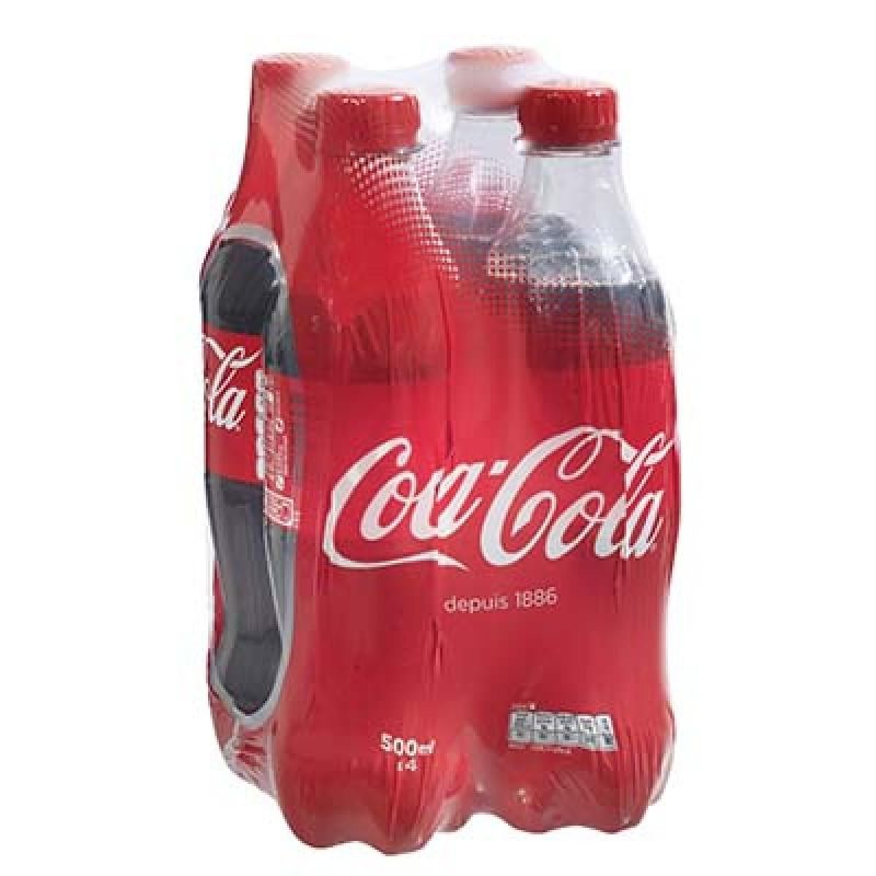 COCA-COLA Bebida gaseosa con extractos vegetales 4 x 50 cl