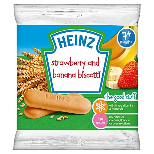 Heinz 7 Strawberry And Banana Baby Biscotti 60G