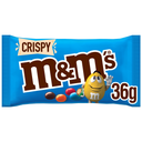 M&M'S Corações de cereais estaladiços revestidos de chocolate de leite crispy 36 g