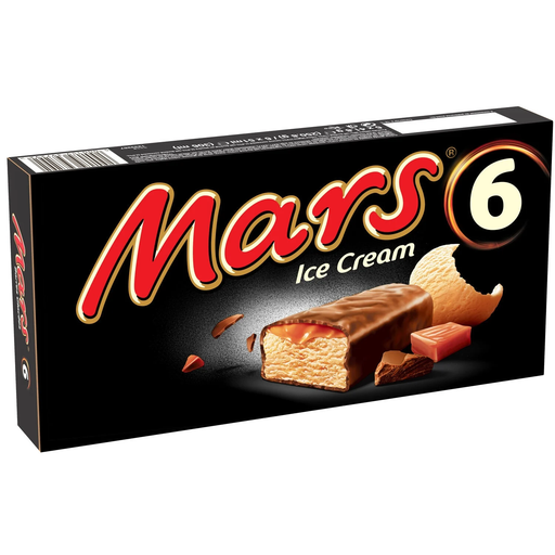 [5000159397292] MARS Glaces barres glacées chocolat caramel 240 g
