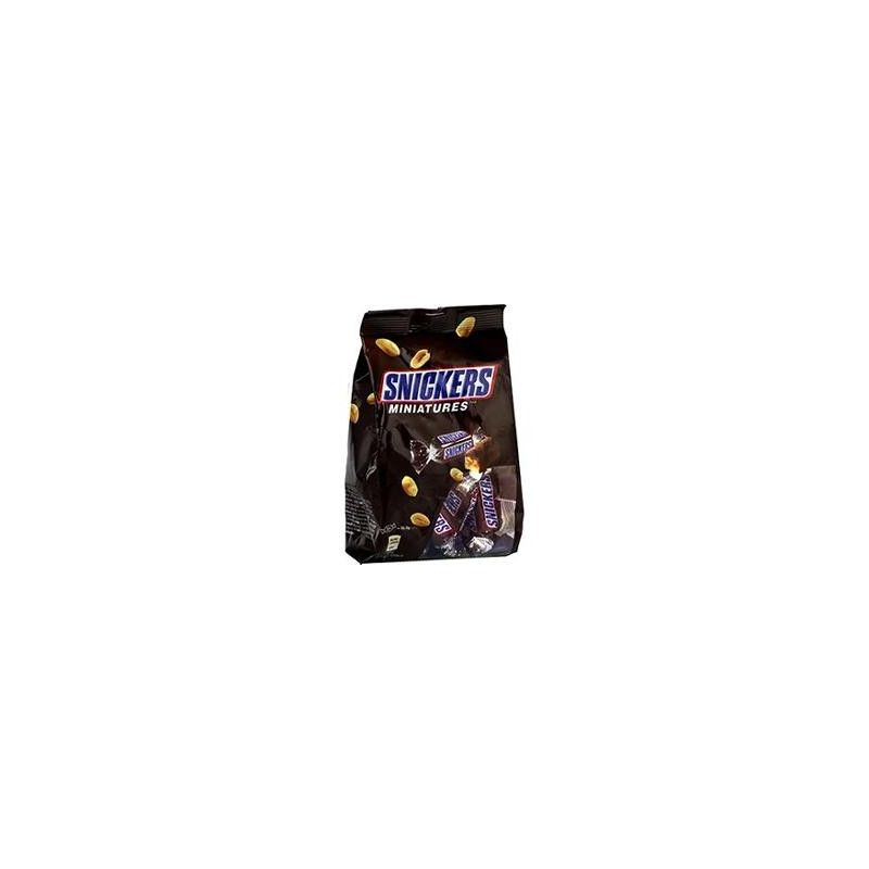 SNICKERS Miniatures Chocolat cacahuètes caramel et nougat 130 g