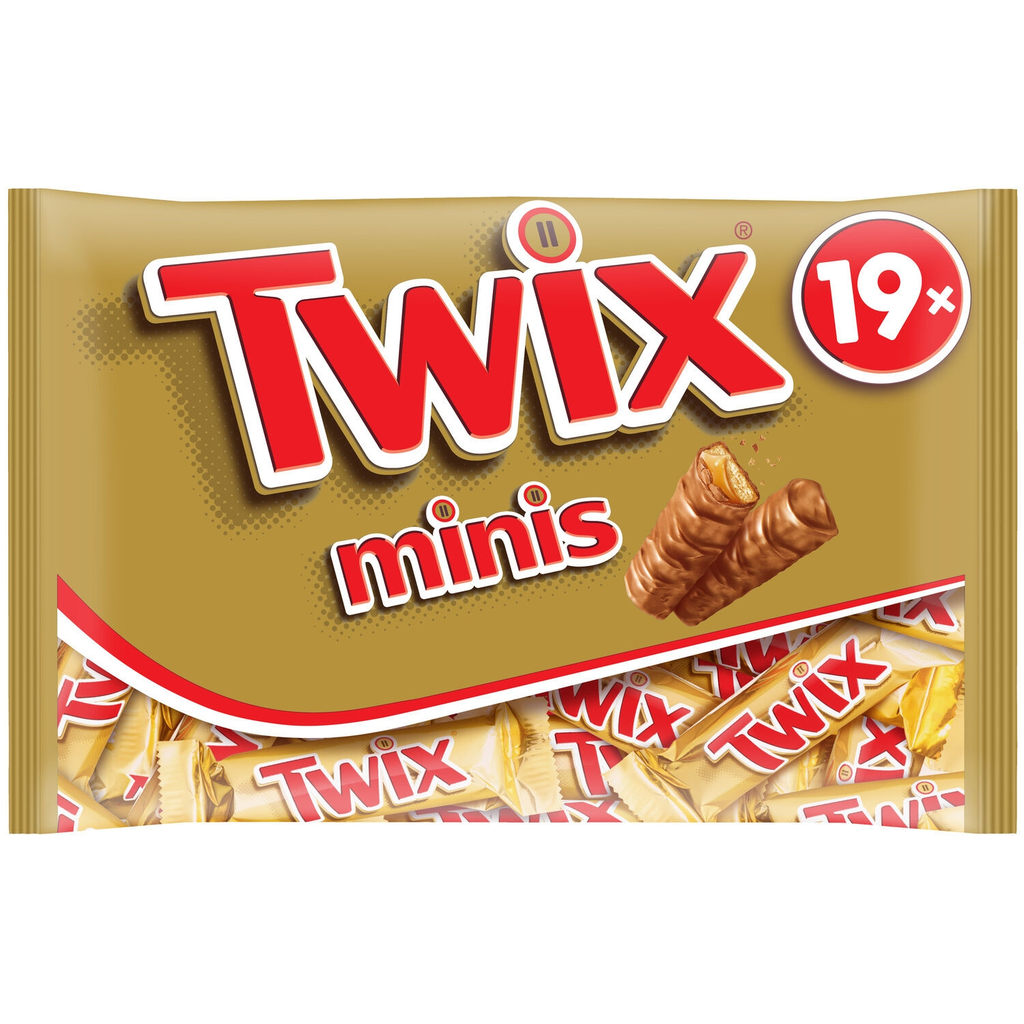 TWIX Barritas de chocolate minis galleta con caramelo 403 g