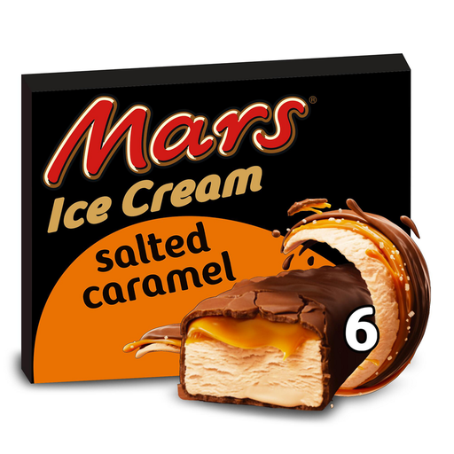 [5000159443753] MARS Barres glacées caramel beurre salé 6 barres de 224 g