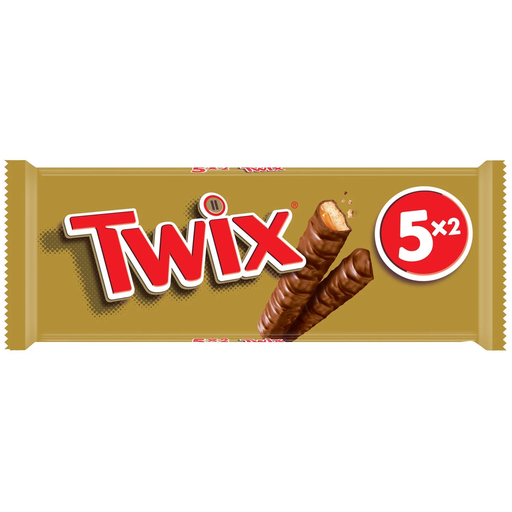 TWIX Chocolate biscuit bars with caramel coating 250g