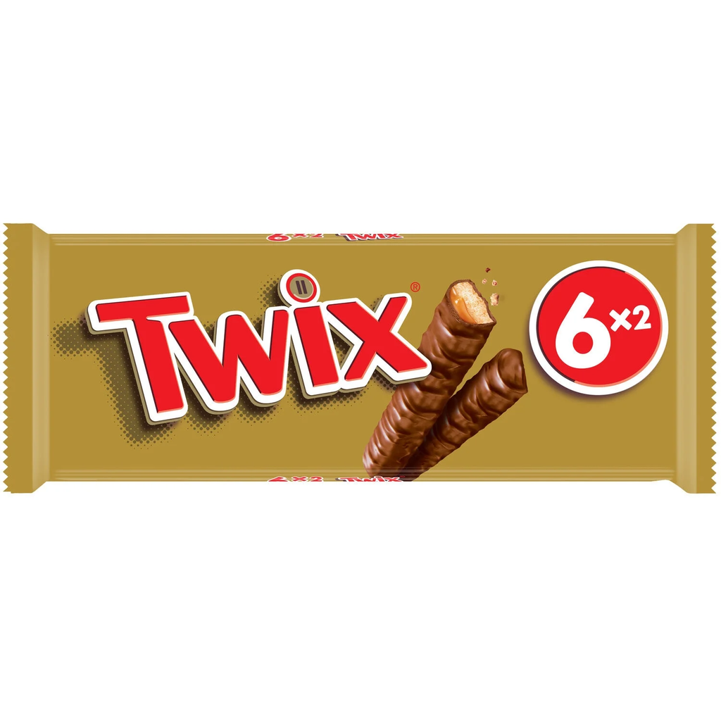 TWIX Barritas de galleta recubiertas de chocolate y caramelo 300 g
