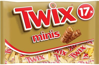TWIX Minis Bolacha com caramelo e chocolate de leite 360 g