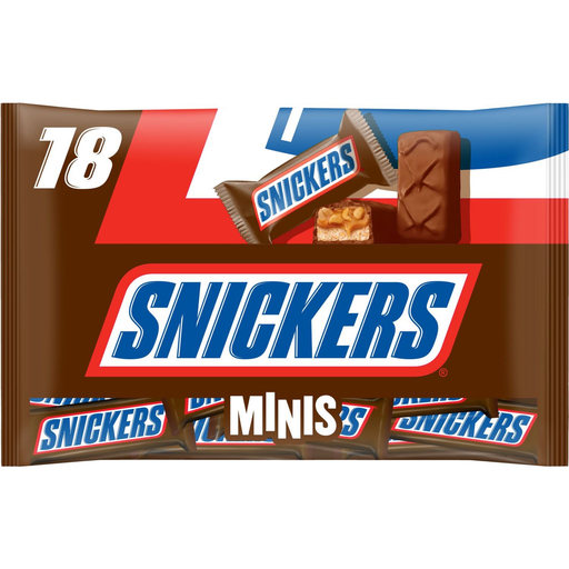 [5000159474412] SNICKERS Mini barras de chocolate com amendoins torrados e caramelo 366 g