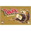 TWIX Barras heladas caramelo galleta chocolate con leche 6 barras 205g