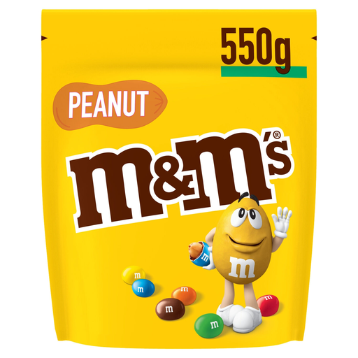 [5000159492874] M&M'S PEANUT Bonbons chocolat au lait et cacahuètes 550 g