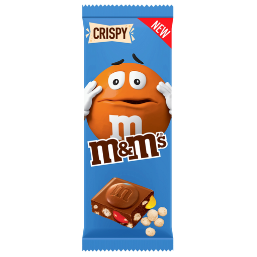 [5000159516273] M&MS Milk Chocolate Bar Crispy Rice 150 g