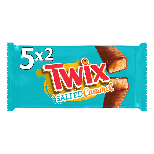[5000159527279] TWIX Barras de Bolacha com Chocolate e Caramelo Salgado 46 g