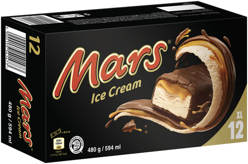 [5000159541473] MARS Barres glacées caramel cacao 12 x 49,5 ml