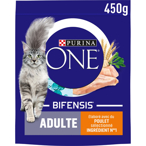 [5000161019632] PURINA ONE Cat Kibble Chicken and Whole Grains 450 g