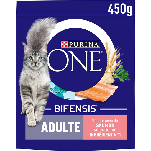 [5000161019649] PURINA ONE Adult Cat Salmon and Whole Grains 450 g