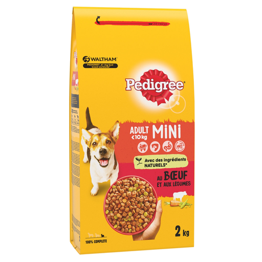 [5000166063425] PEDIGREE Ração para cão Adulto mini com vaca e legumes 2 kg