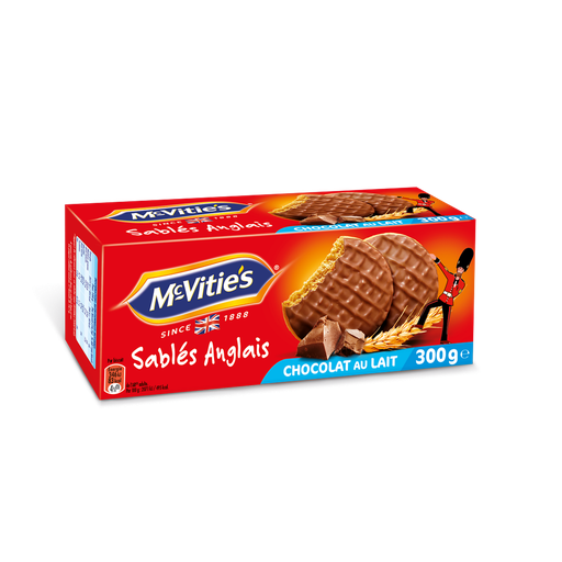 [5000168198514] MC VITIE'S English shortbread biscuits coated with milk chocolate 300 g