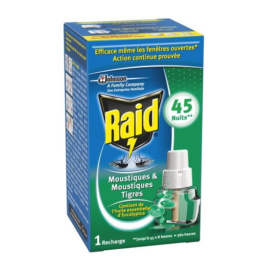 [5000204026290] RAID Electric mosquito and tiger mosquito repellent refill eucalyptus 27 ml