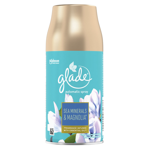 [5000204072686] GLADE Désodorisant Air Freshener recharge automatic sea minerals & magnolia 269 ml