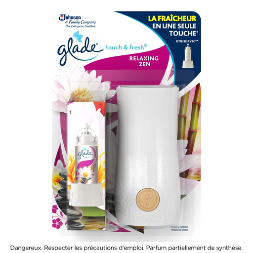 [5000204076387] GLADE Diffuseur Touch & Fresh Relaxing Zen 10 ml
