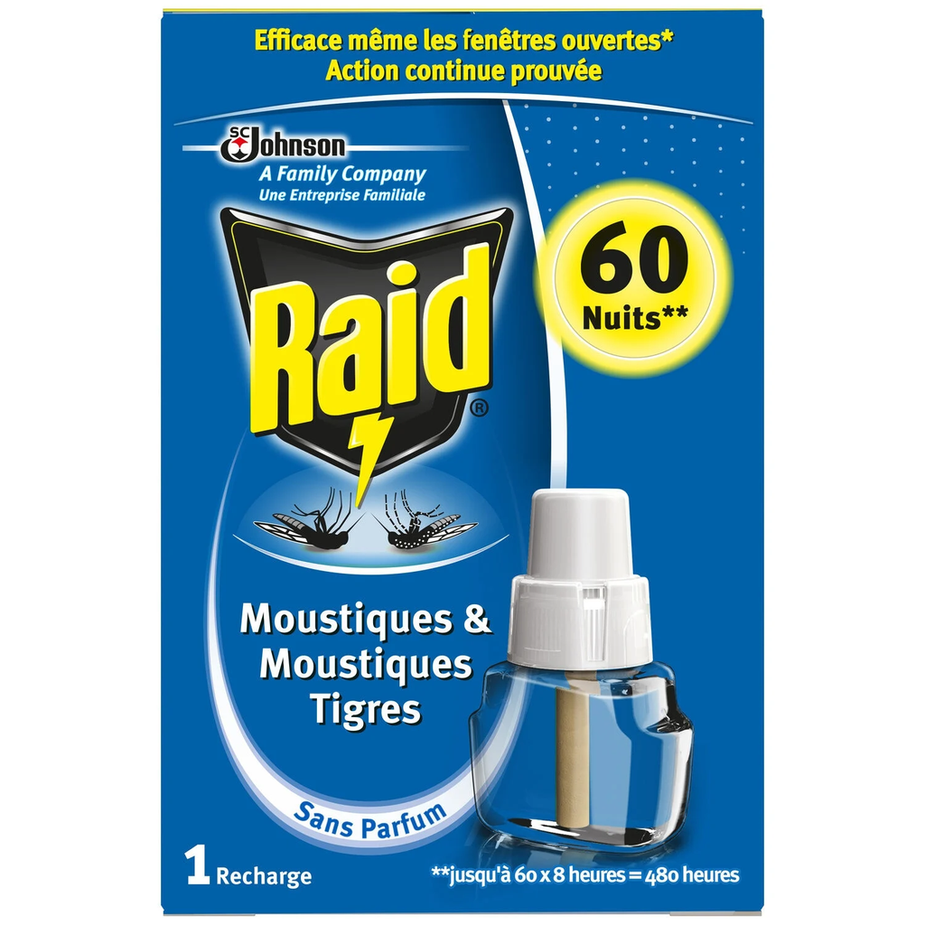 RAID Liquid Diffuser Anti-Mosquito Refill 60 nights