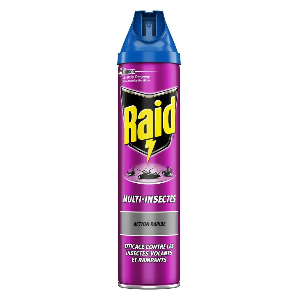 RAID Anti-Insecte Volants Et Rampants Action Rapide 600 ml