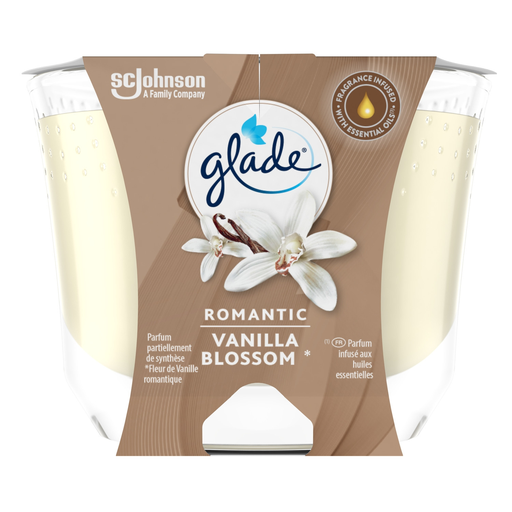 [5000204105407] GLADE Romantic Vanilla Blossom Scented Candle 1 candle