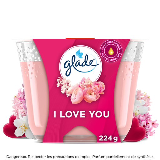 [5000204106480] GLADE Scented Candle I Love You 1 candle