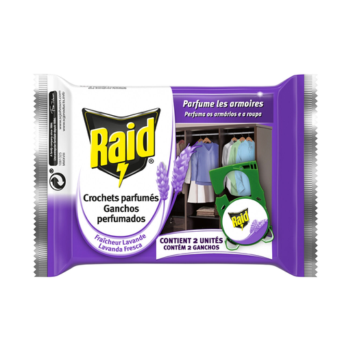 [5000204112771] RAID Lavender Scented Insecticide Hanger 2 units