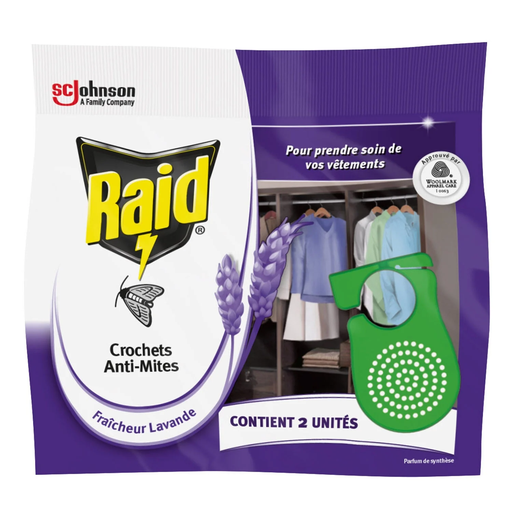 [5000204201024] RAID Anti-Mites Crochets Fraîcheur Lavande 2-pack